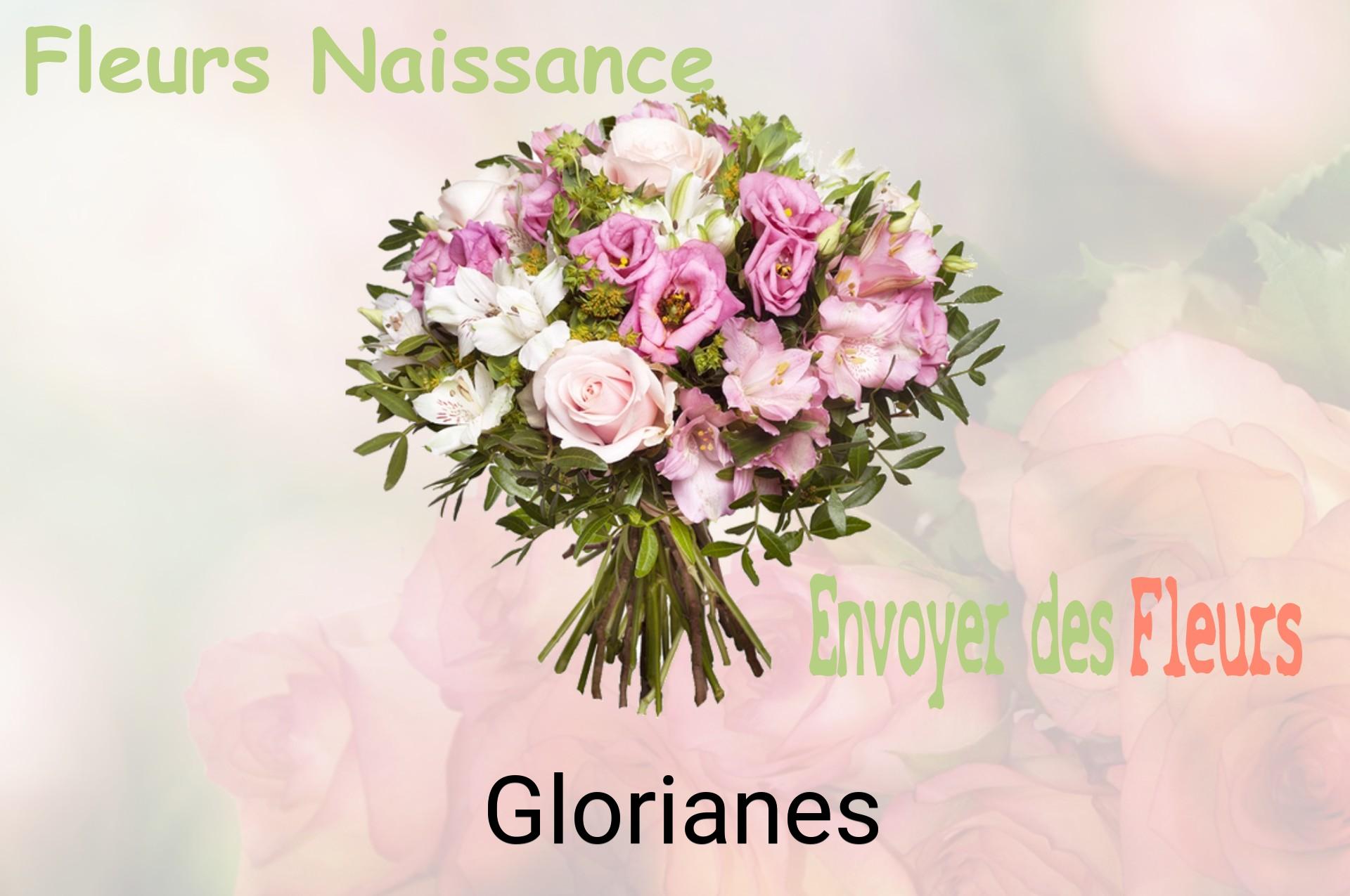 Bouquet de fleurs de naissance livré à Glorianes